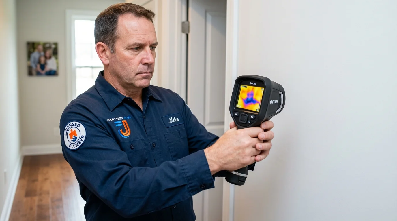 Thermal imaging leak detection by Johns Plumbing LLC in Maple Grove